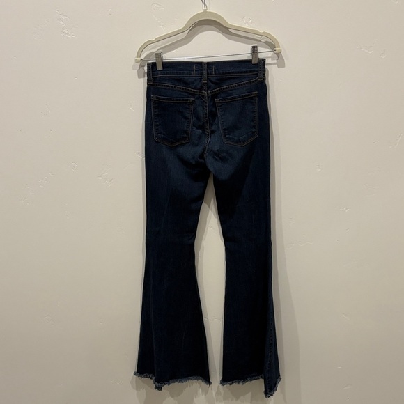 Free People Dark Blue Flare Jeans - Picture 4 of 8